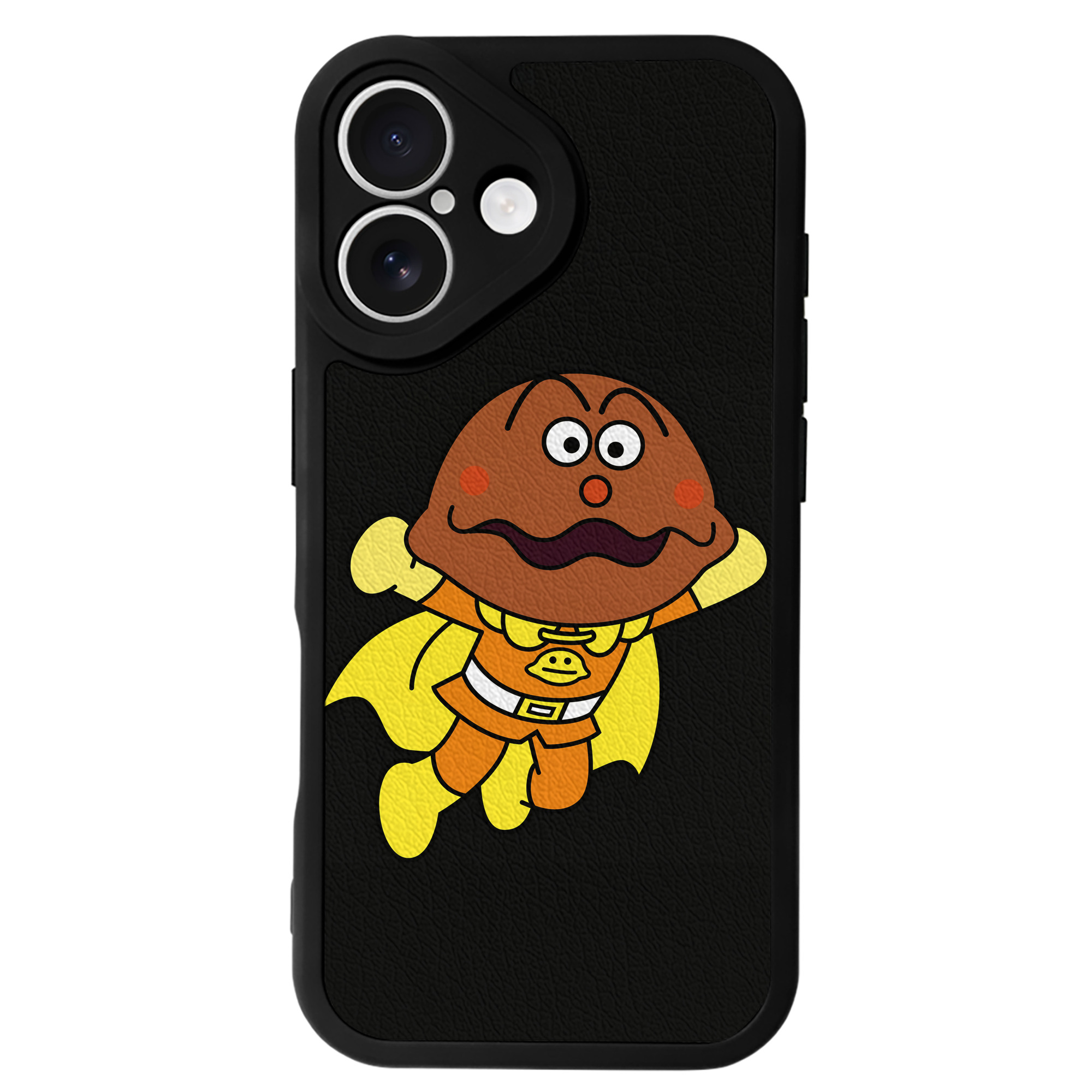（画像用） アンパンマン Anpanman 【iPhone 16シリーズ対応】シリコンスマホケース（レザー調） 材質：シリコン